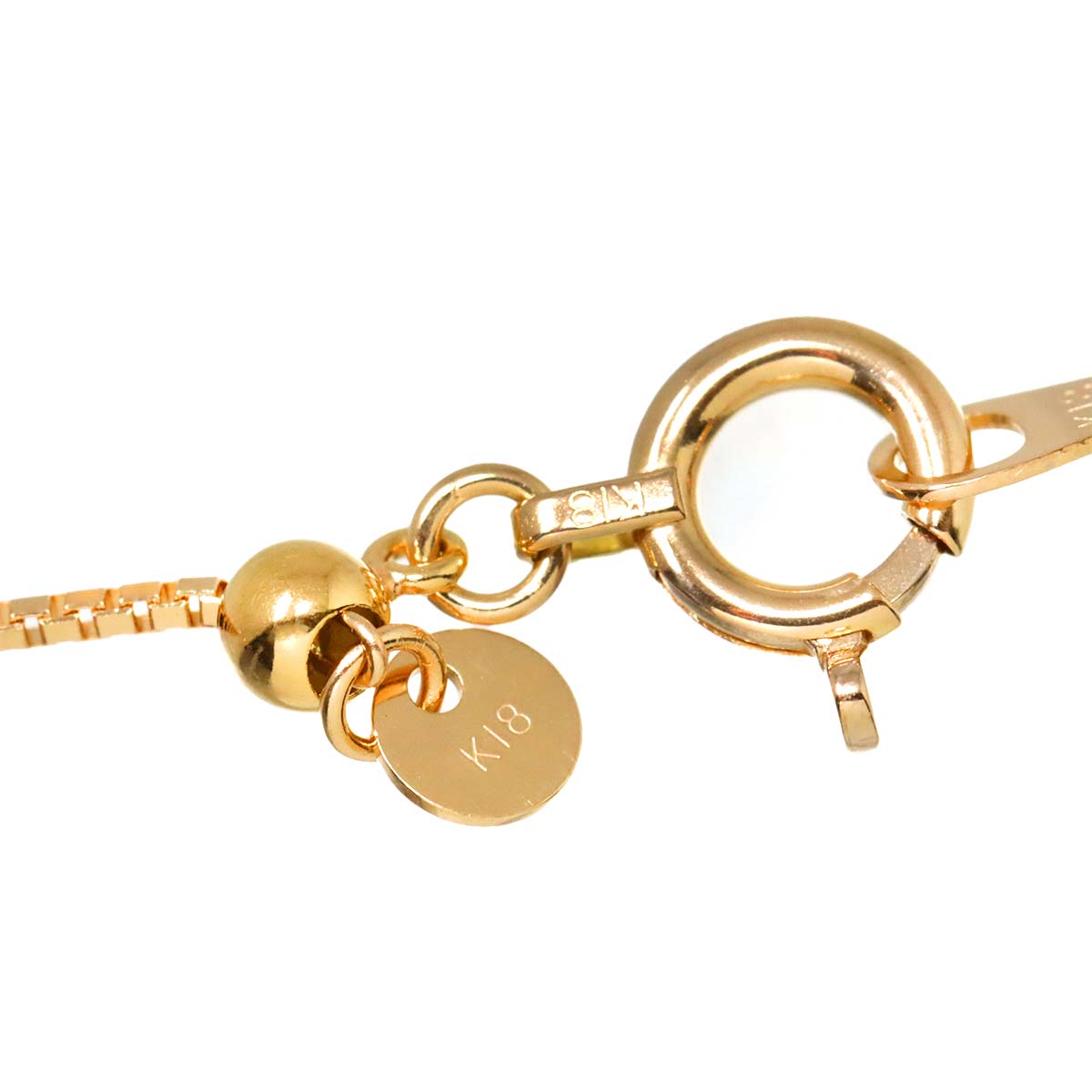 Akoya Pearl 3.2-5.1mmmm Necklace 18K K18 PG Pink Gold 750