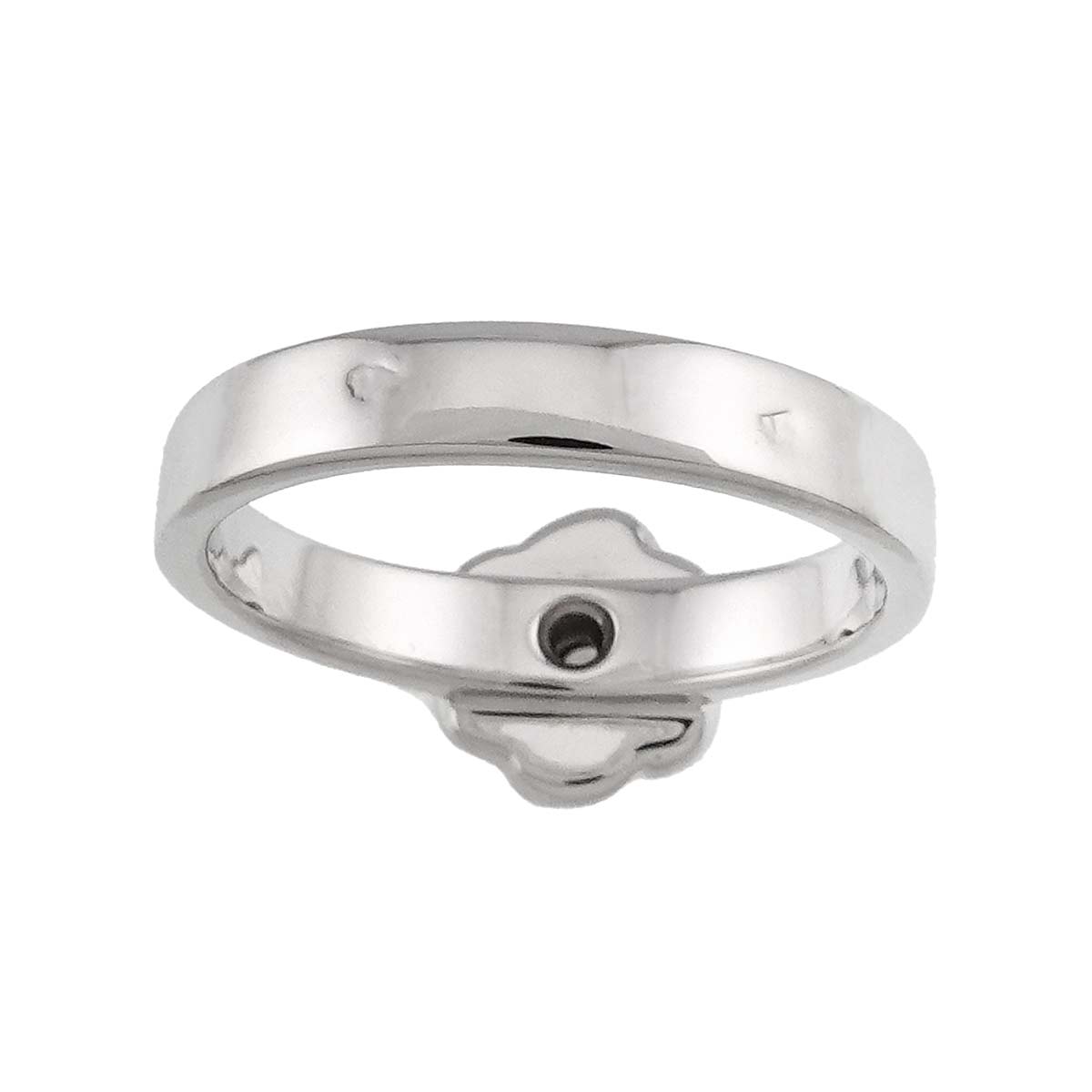 Camellia Diamond Ring 18K White Gold 750 size6.25-6.5(US)