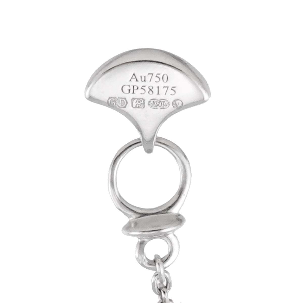 Cross Mini Diamond Necklace 18K WG 750