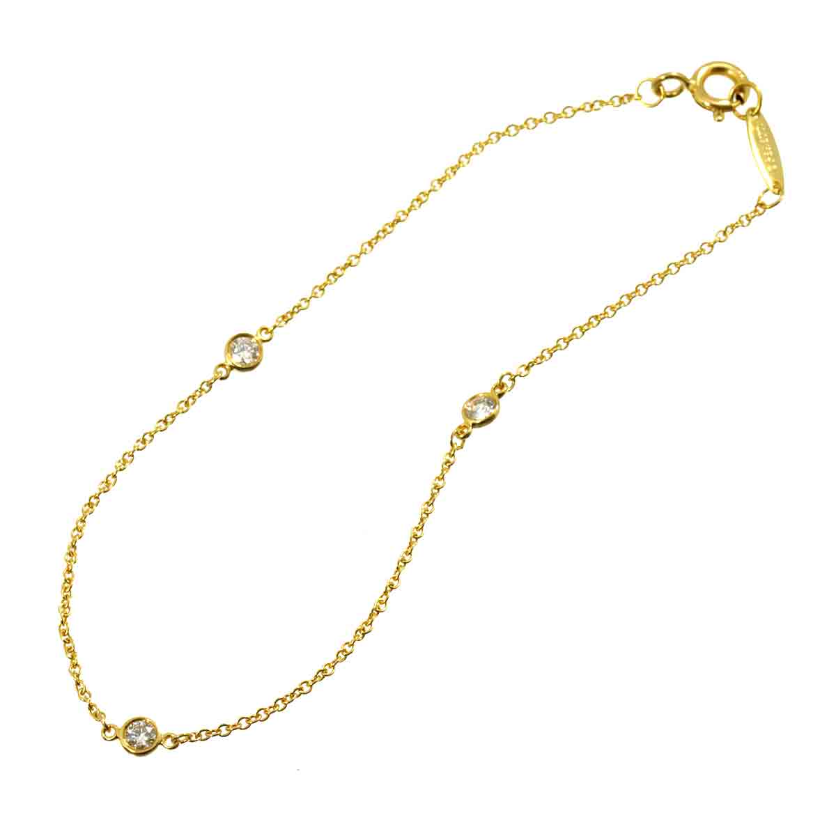 By The Yard Diamond 3P Bracelet 18K Yellow Gold 750