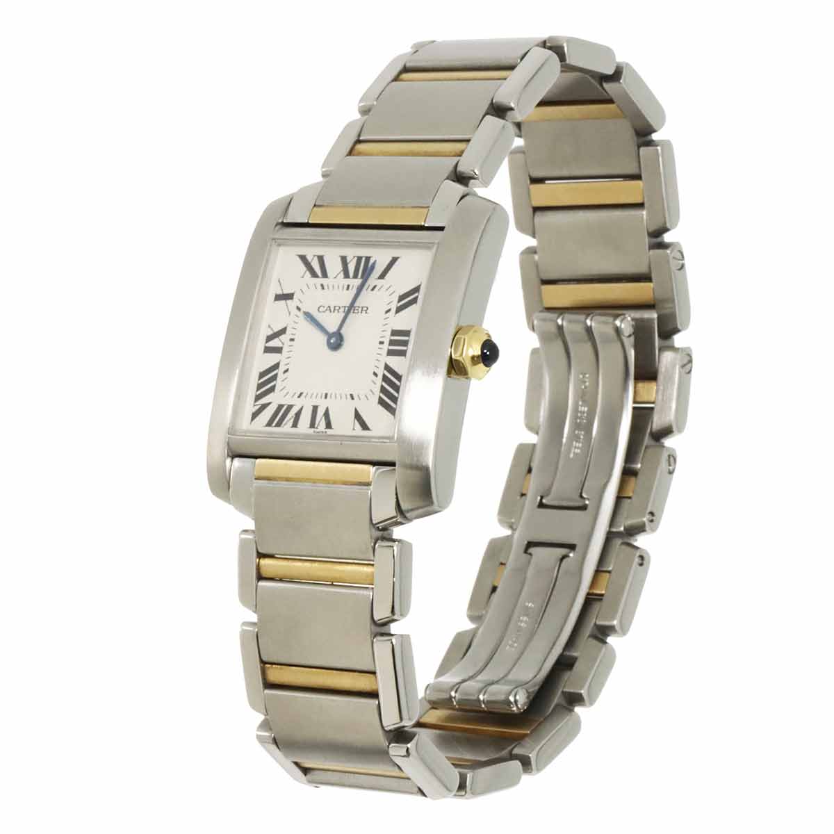 Tank Francaise MM W51006Q4 K18YG Quartz Cream Dial Boys Watch