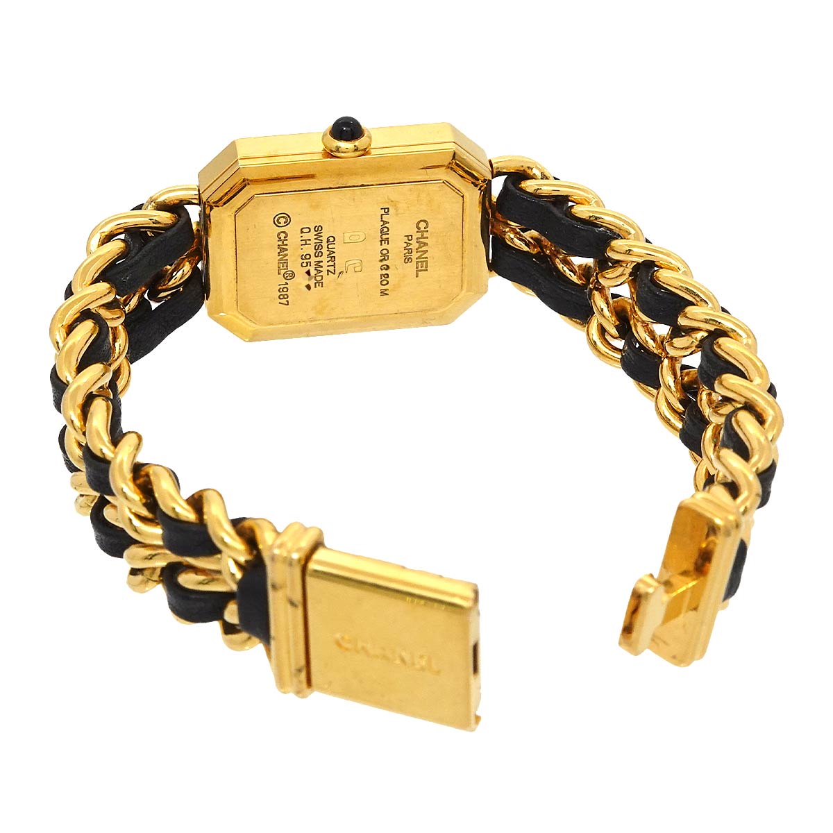 Premiere Size M H0001 Vintage Quartz Black Dial Ladies Watch