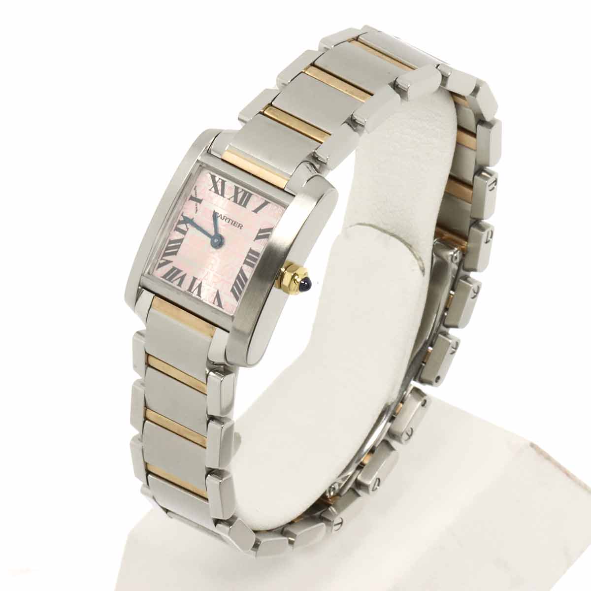 Tank Francaise SM Christmas Limited 750 PG Silver Pink Dial