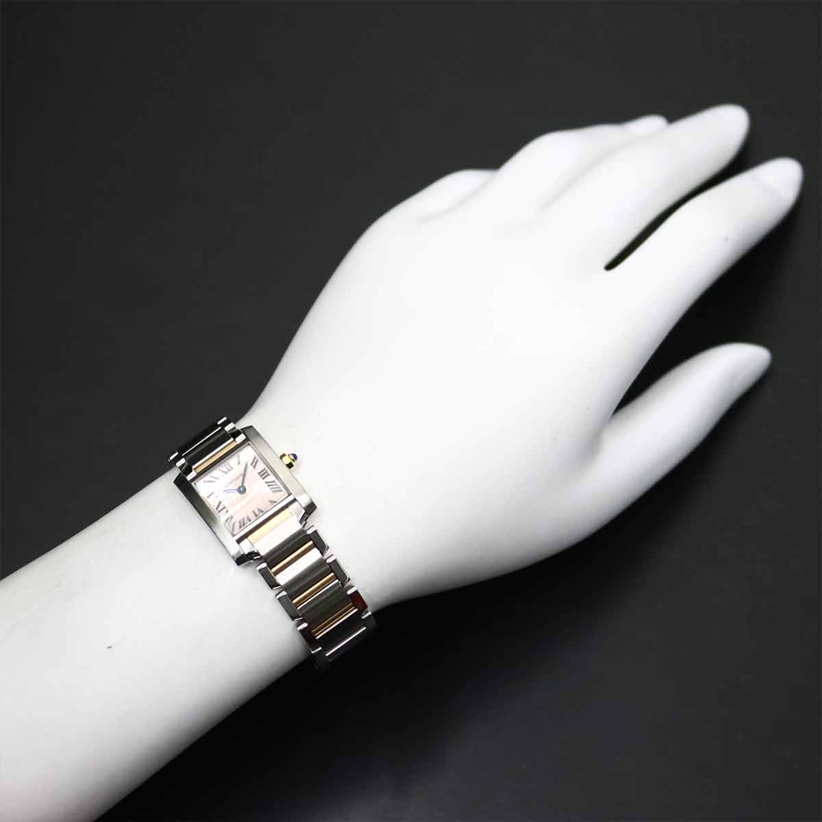 Tank Francaise SM Christmas Limited 750 PG Silver Pink Dial