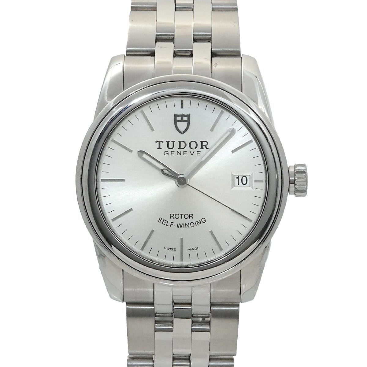 Glamour Date 55000 Automatic Silver Dial Mens Watch