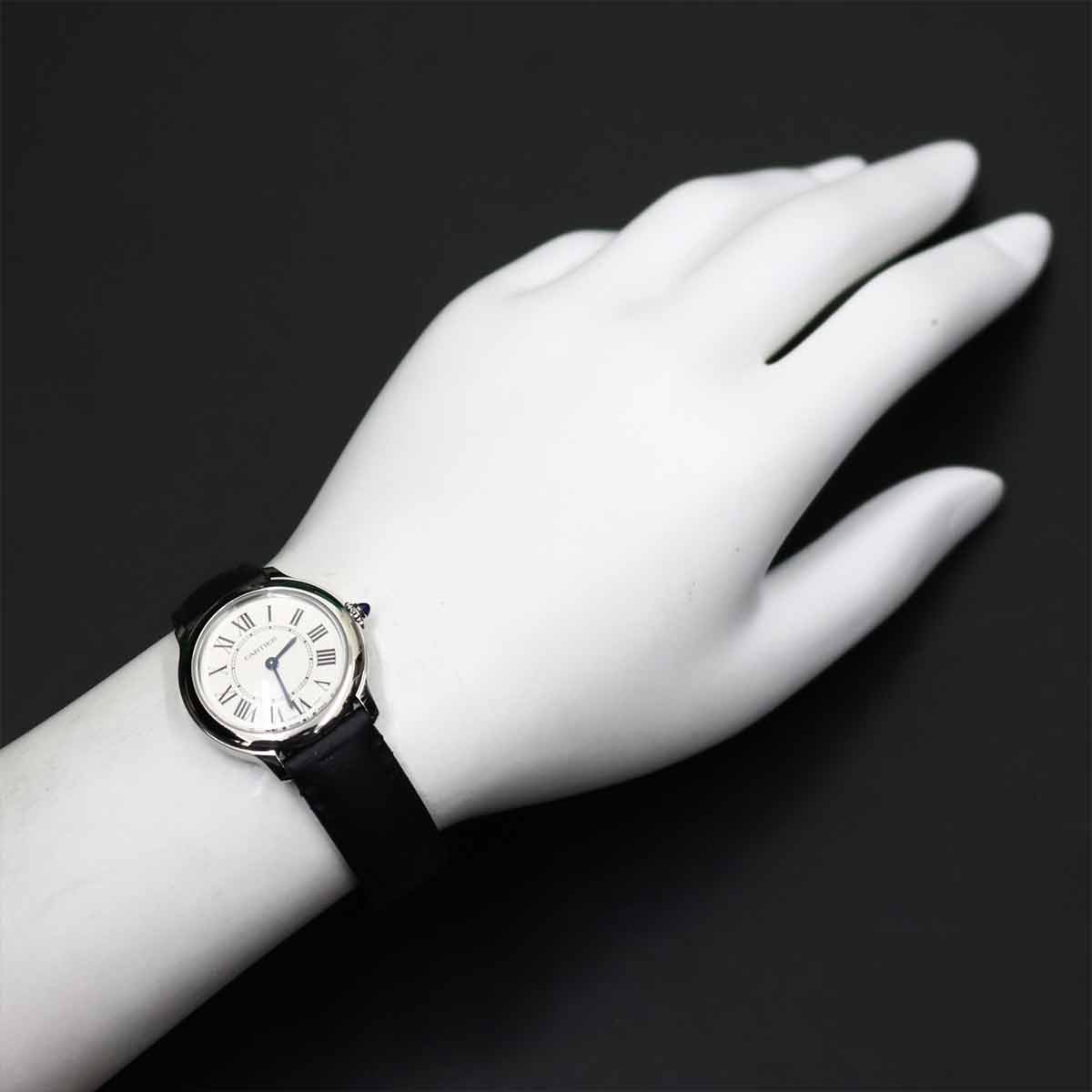 Ronde Must De Cartier WSRN0030 Quartz Silver Dial Ladies