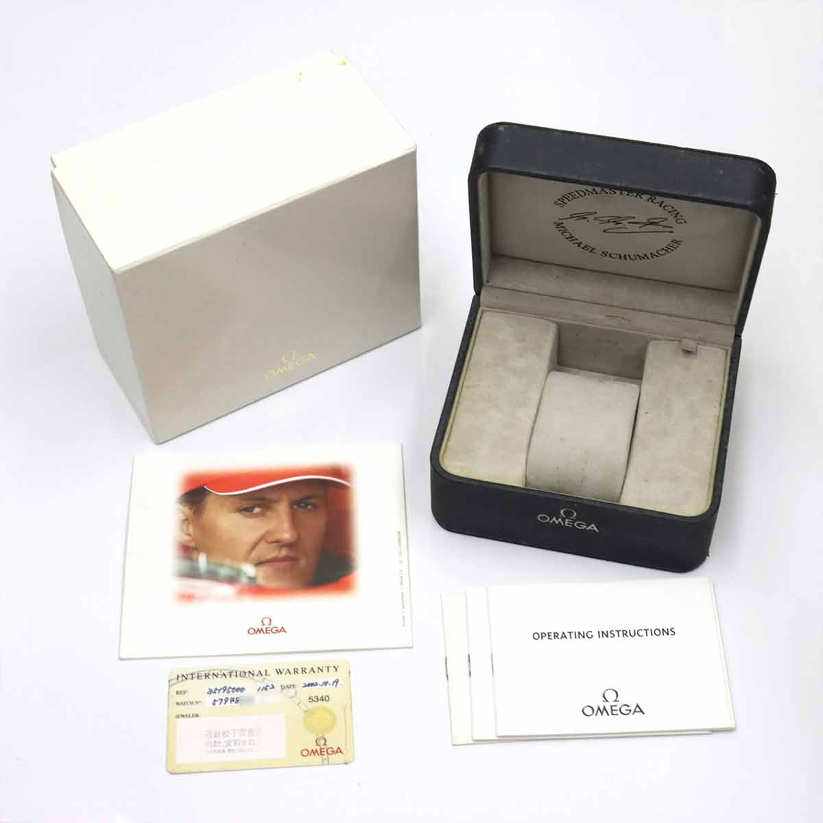 Speedmaster Racing 3519.50 Schumacher model Black Dial Mens