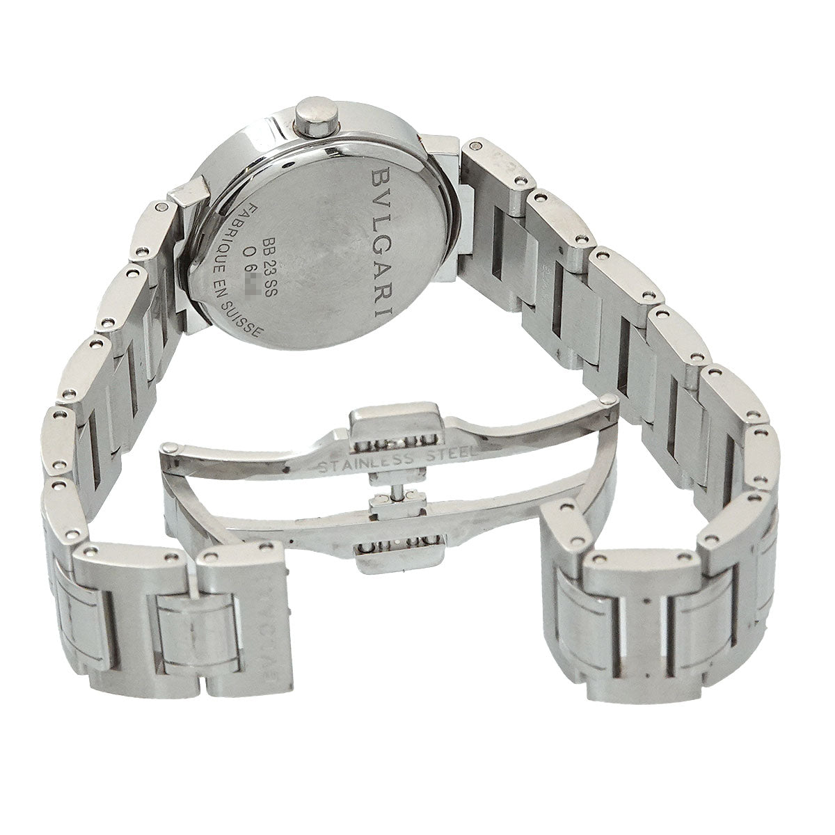 BVLGARIBVLGARI BB23SS 12P Diamond Quartz Silver Dial Ladies