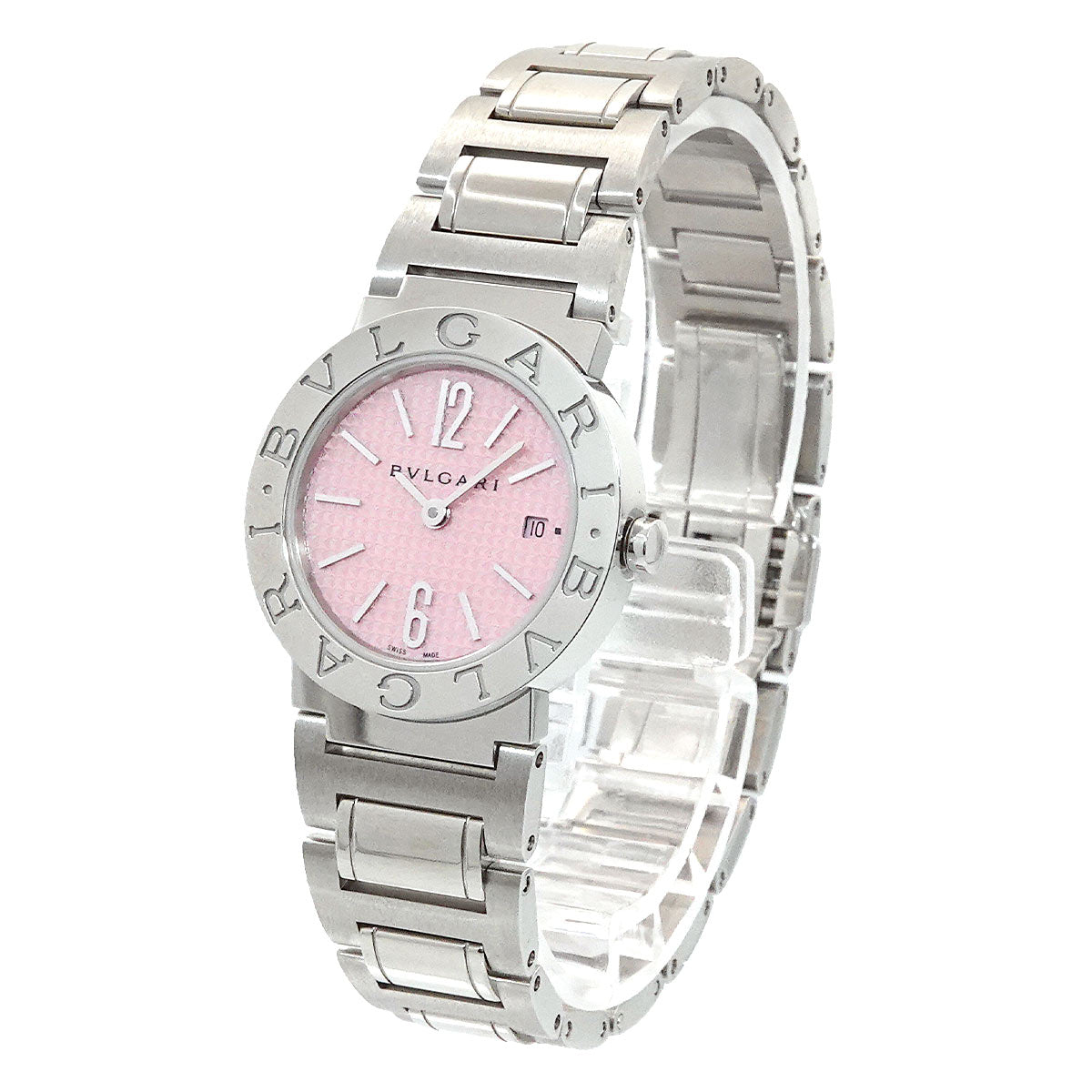 BVLGARIBVLGARI BBL26S Date Quartz Pink Dial Ladies Watch