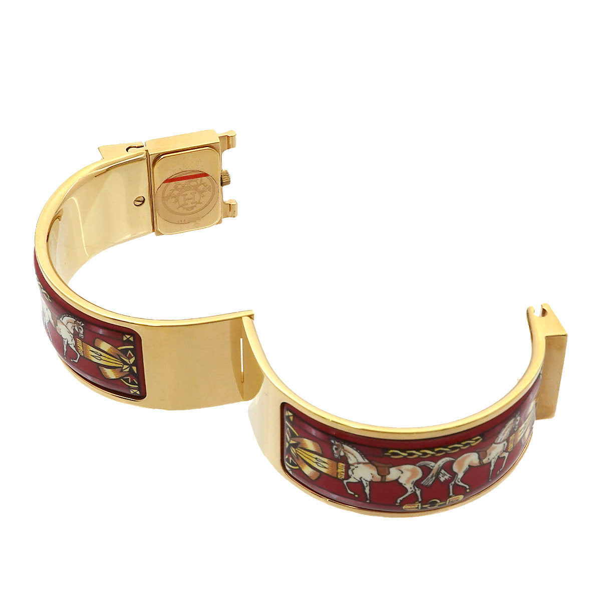 Loquet LO1.201 Quartz Gold Dial Ladies Bngle Watch