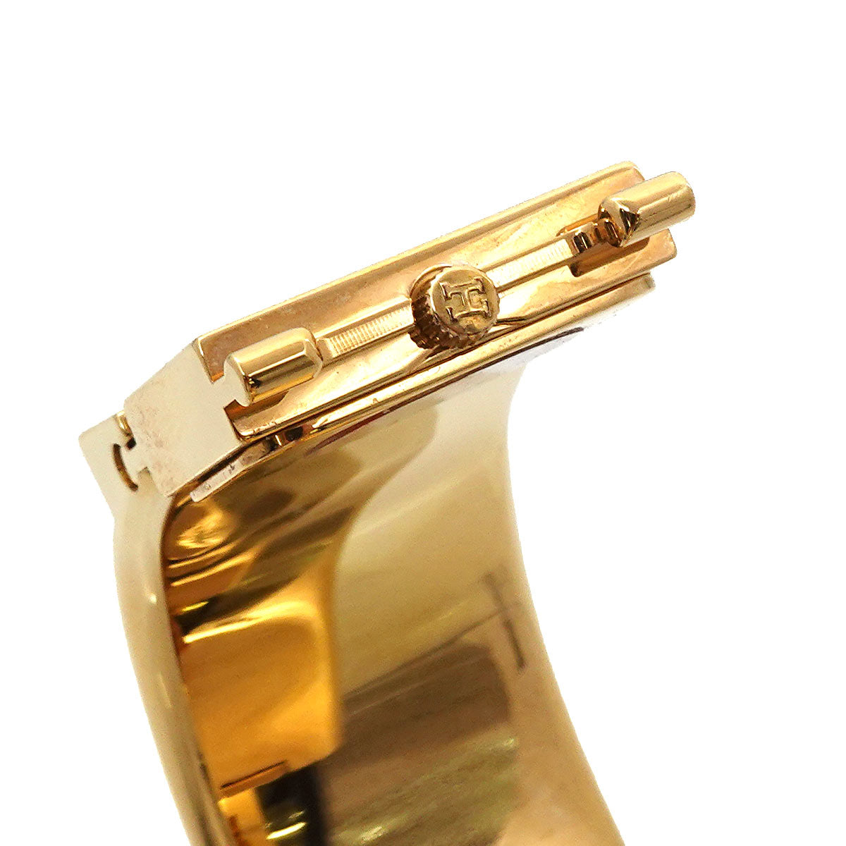 Loquet LO1.201 Quartz Gold Dial Ladies Bngle Watch