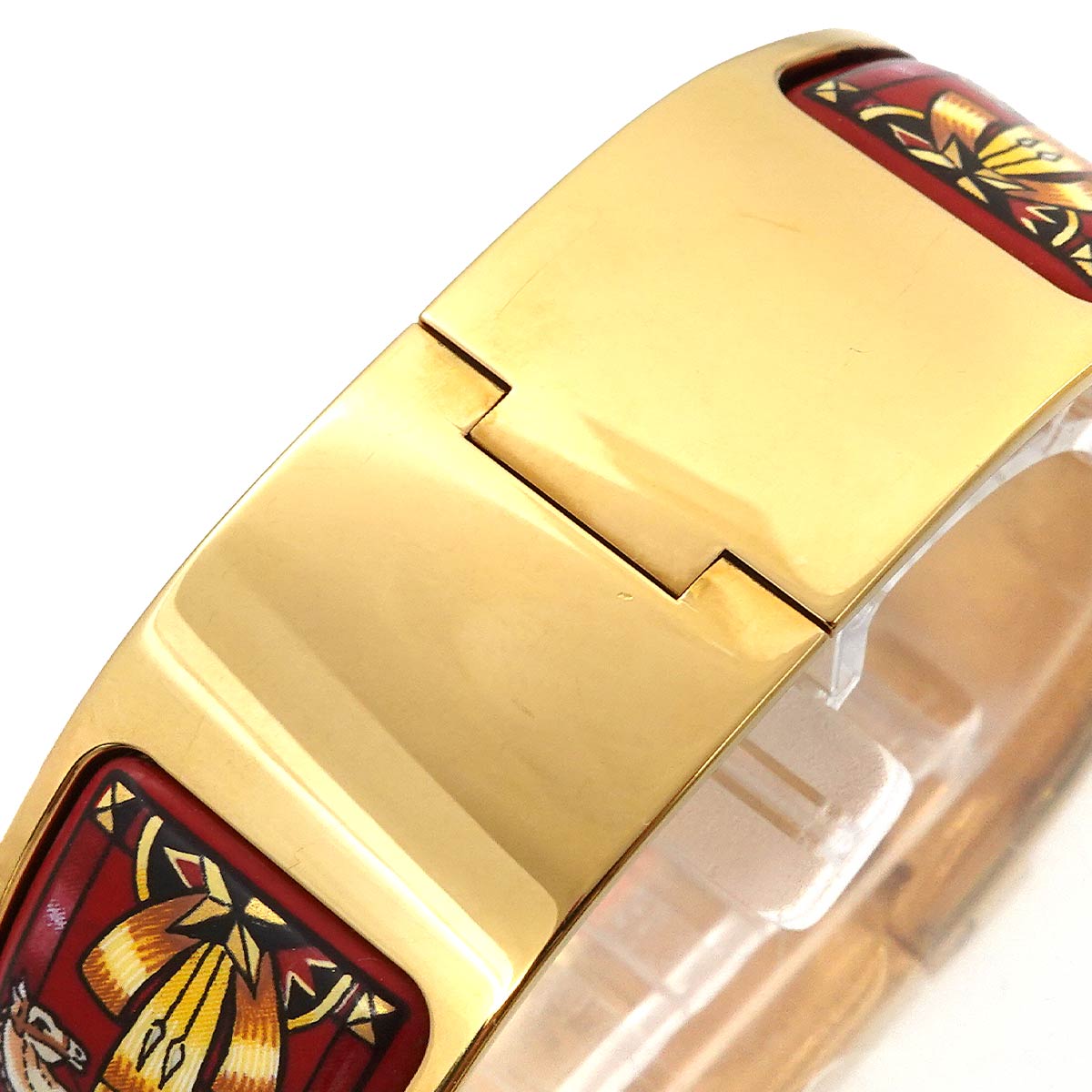 Loquet LO1.201 Quartz Gold Dial Ladies Bngle Watch