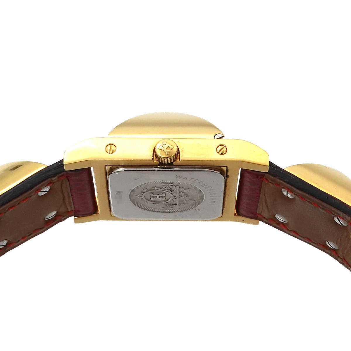 Medor Vintage pyramid Gold studs Quartz White Dial Ladies