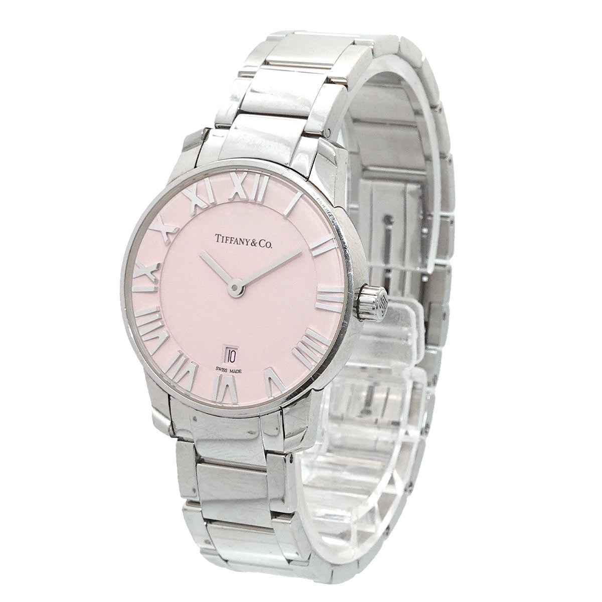 Atlas Dome 35188576 Date Pink Dial Quartz Ladies Watch