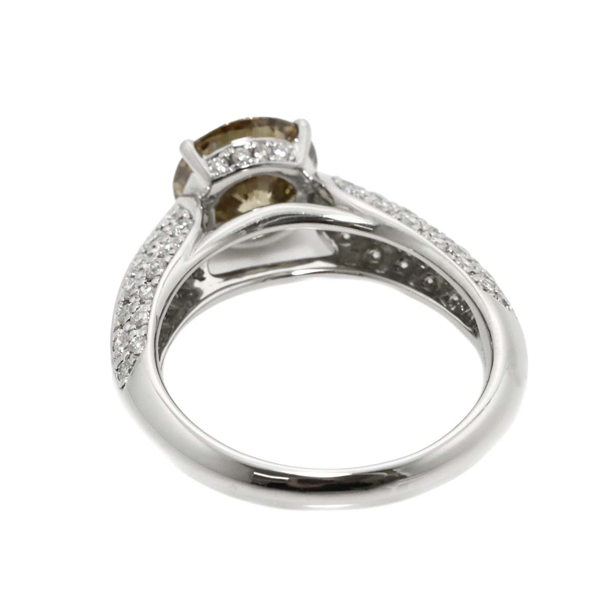 Diamond 2.028ct/0.70ct Ring Pt Platinum size6.75-7.25(US)