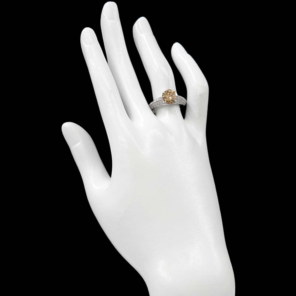 Diamond 2.028ct/0.70ct Ring Pt Platinum size6.75-7.25(US)