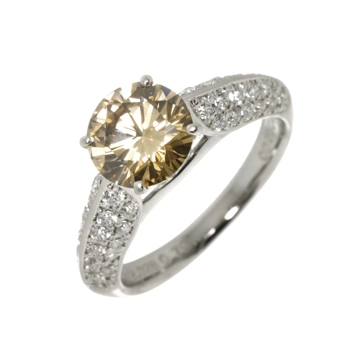 Diamond 2.028ct/0.70ct Ring Pt Platinum size6.75-7.25(US)