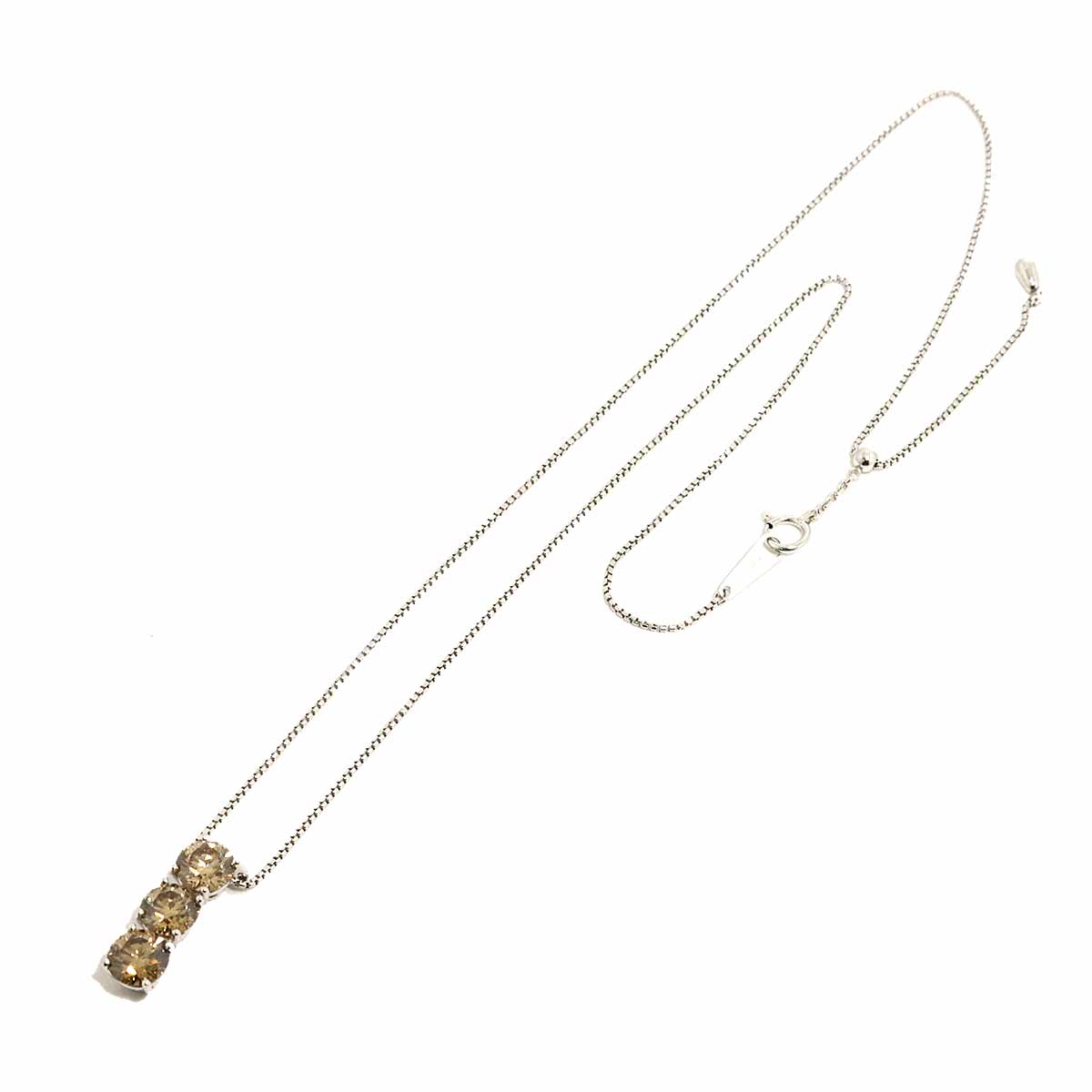 Diamond 1.022ct/1.028ct/1.140ct Necklace Pt Platinum