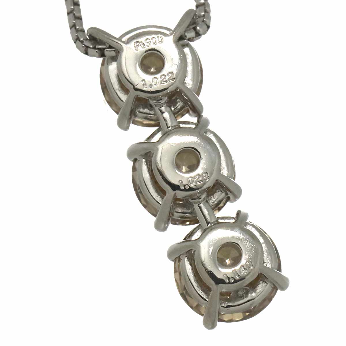 Diamond 1.022ct/1.028ct/1.140ct Necklace Pt Platinum