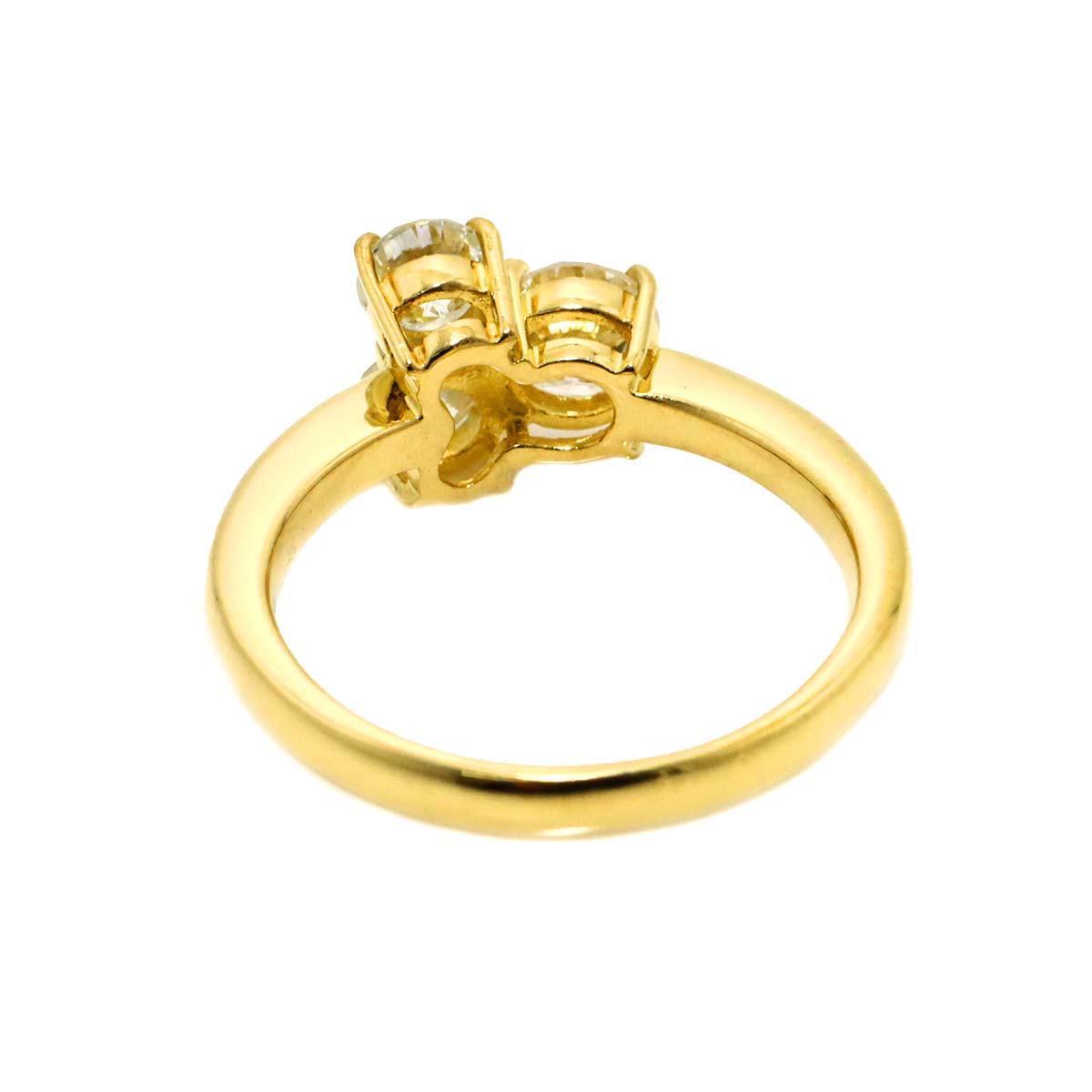 Diamond 1.05ct Ring 18K YG Yellow Gold 750 Size5-5.25(US) 90309132