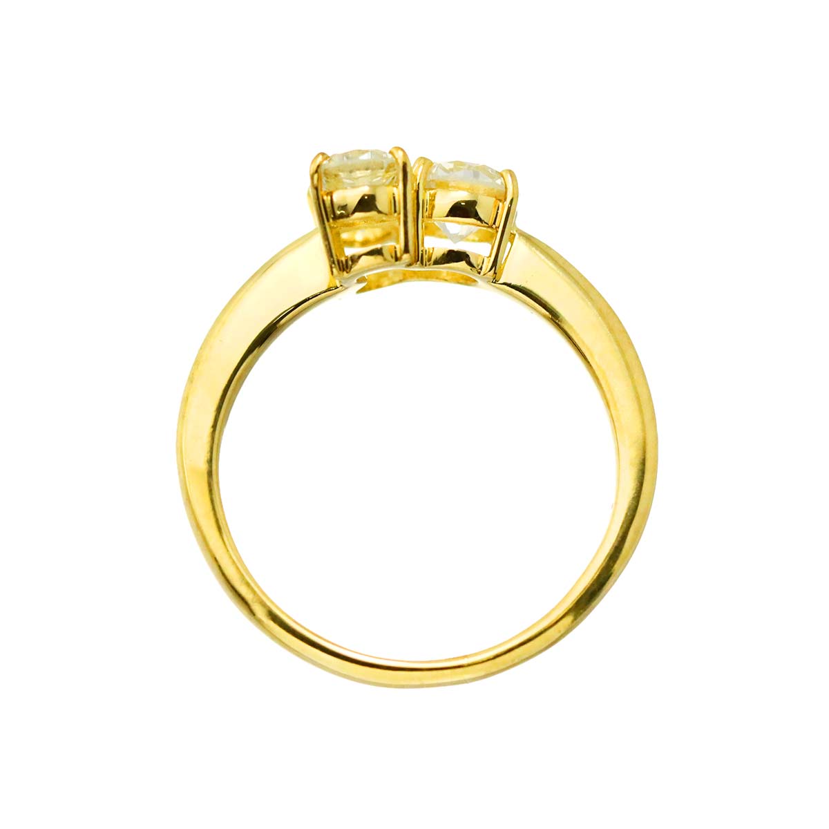 Diamond 1.05ct Ring 18K YG Yellow Gold 750 Size5-5.25(US) 90309132