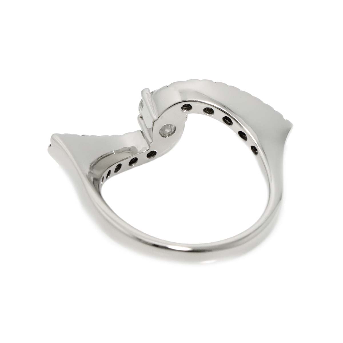 Diamond 0.402ct/0.30ct Ring Pt Platinum size6-6.25(US)