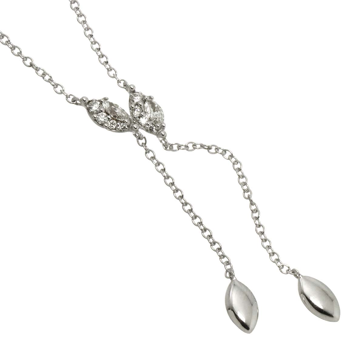 Diamond Necklace 18K WG 750