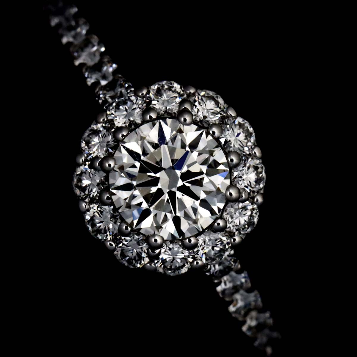 Icon Diamond 0.45ct F/VS1/3EX Ring 18K WG 750 Size:4(US)