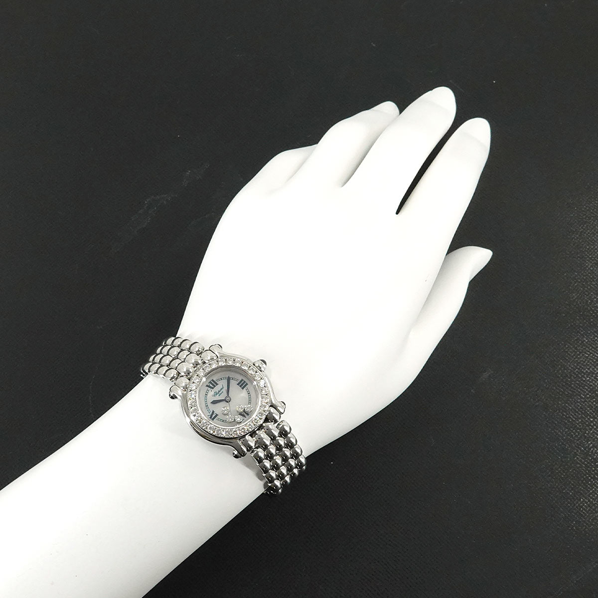 Happy Sport 27 8275 23 11 Diamond bezel 5P White Shell Dial