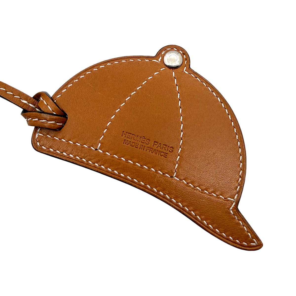 Paddock Bomb Bag Charm Swift Veau Butler Cuivre Natural Sabre