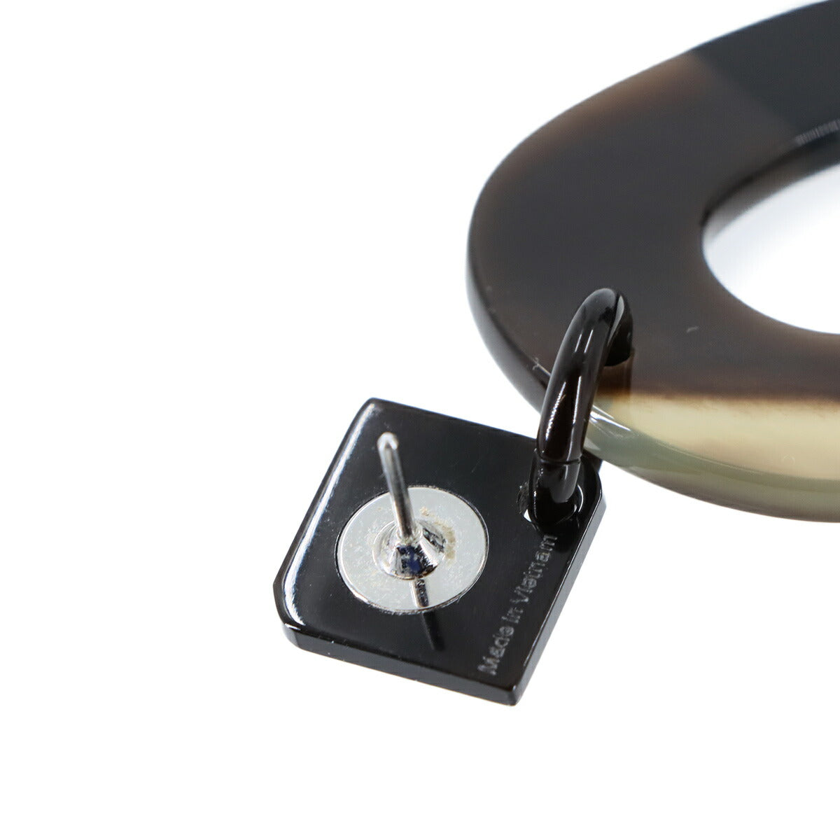 Isthme Ism Earrings Buffalo Horn Brown Black