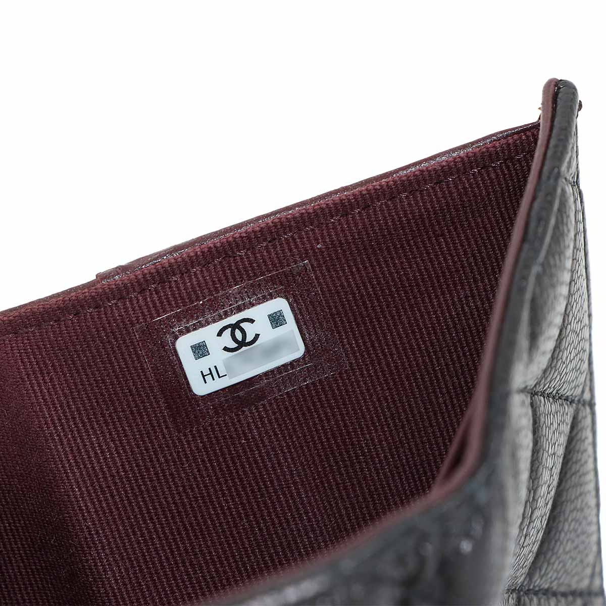 Matelasse Compact Wallet Leather Black AP0230 Purse