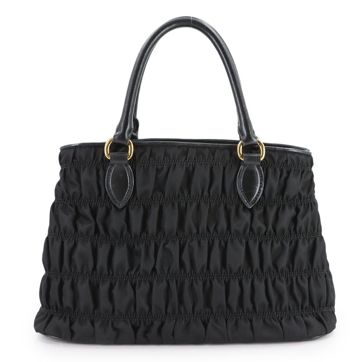 2way Hand Shoulder Bag Nylon Leather Nero Black 1BA173