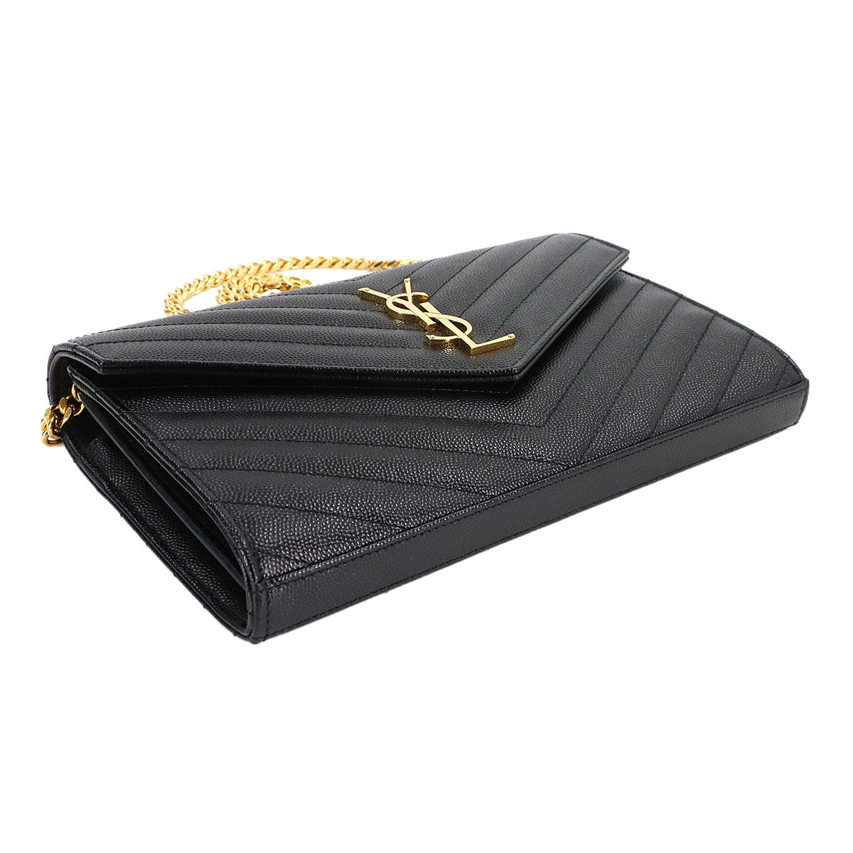 Cassandra Chain Wallet Leather Black 377828