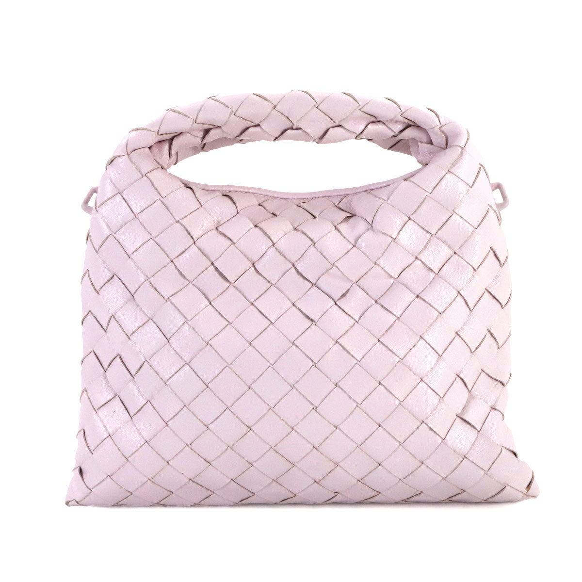 Intrecciato Mini Hop Hand Shoulder Bag Leather Pink