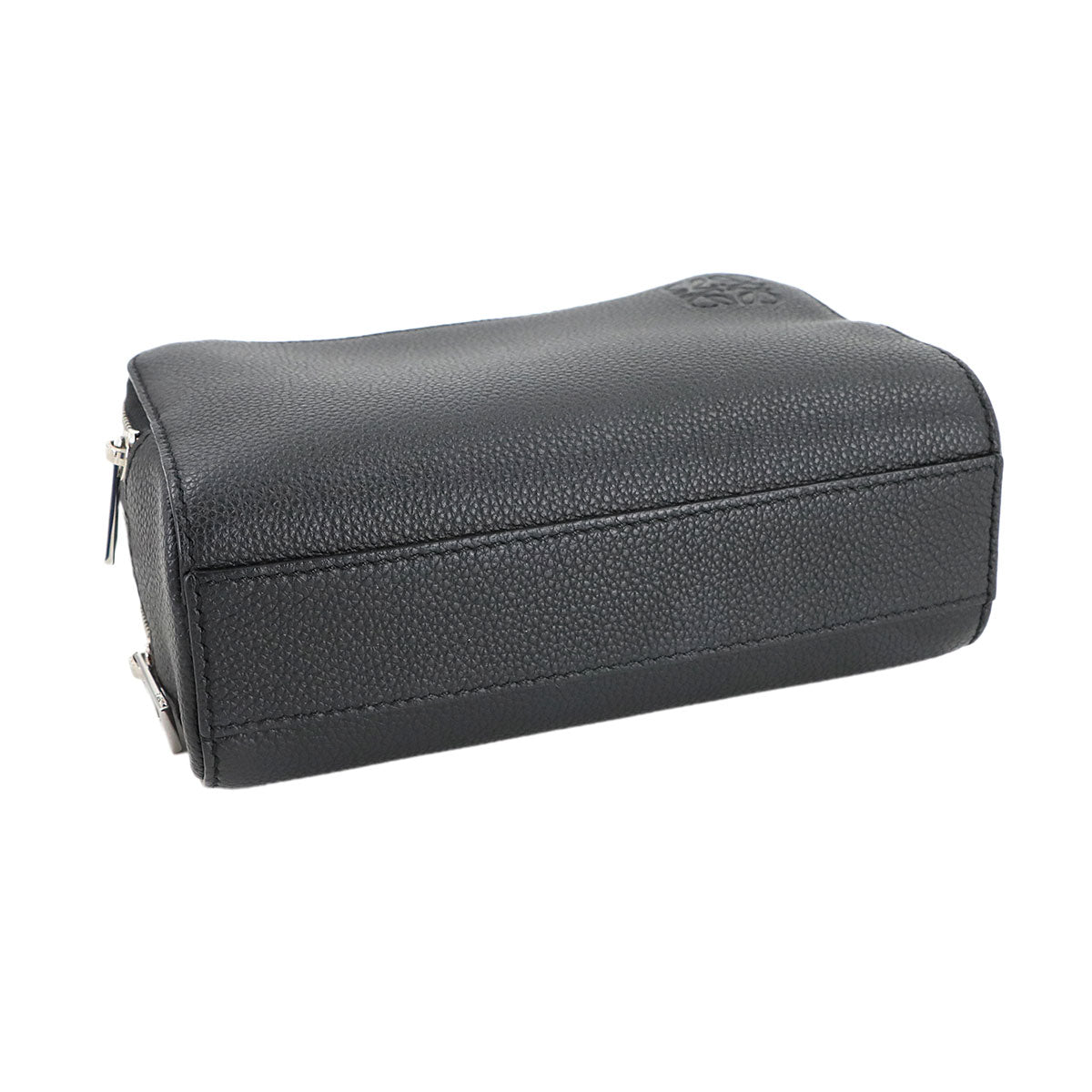 Mini crossbody camera Bag Hand Shoulder Bag Leather Black Anagram