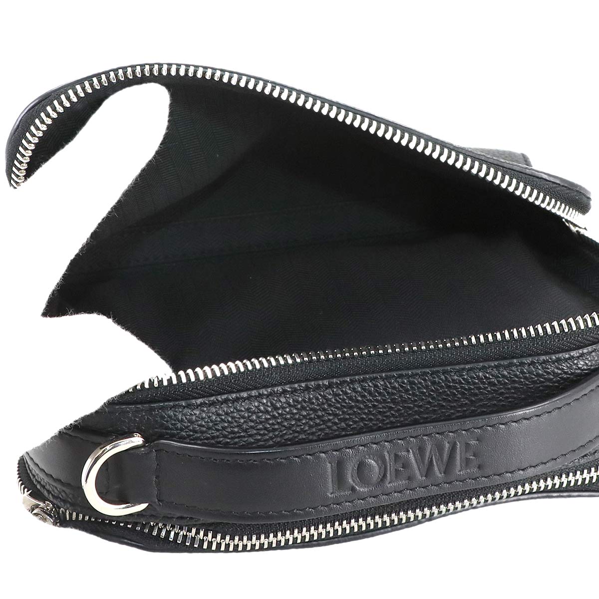 Mini crossbody camera Bag Hand Shoulder Bag Leather Black Anagram