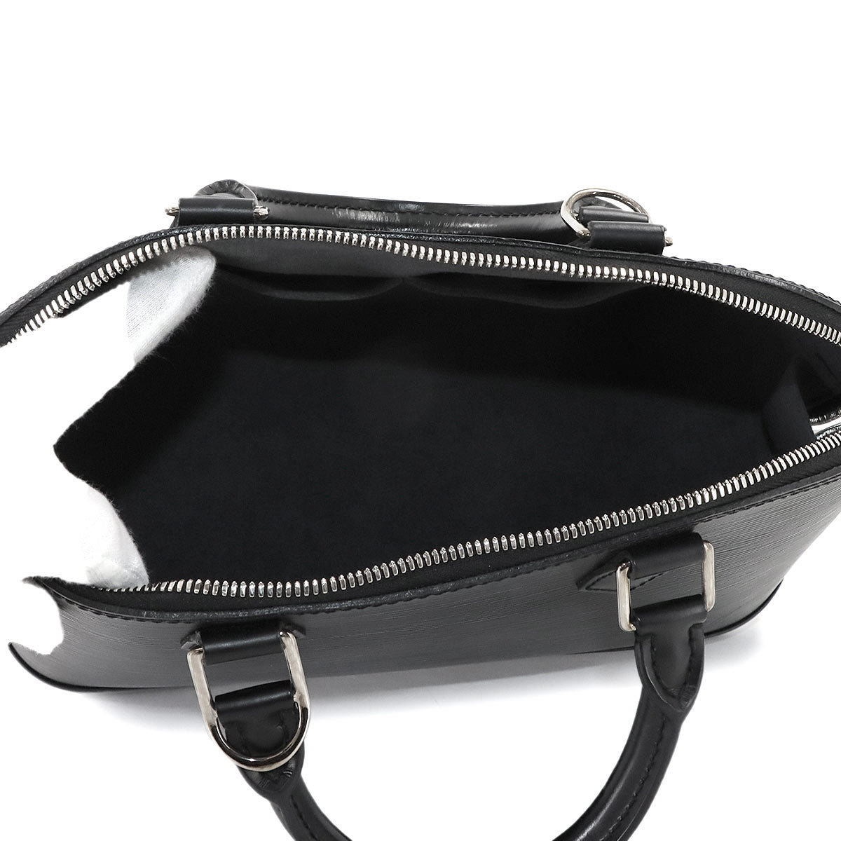 Epi Alma PM Hand Bag Leather Noir Black M40302 Purse