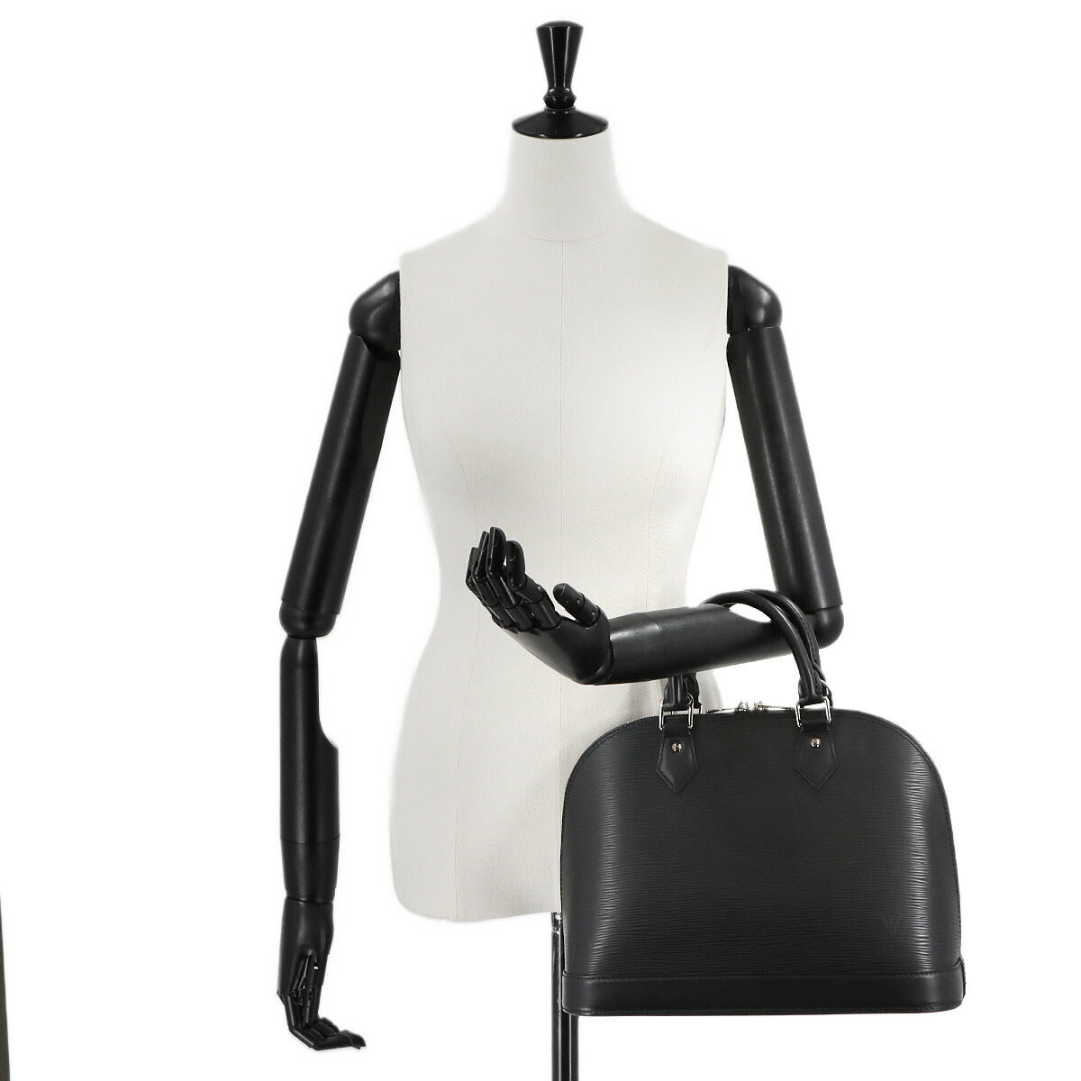 Epi Alma PM Hand Bag Leather Noir Black M40302 Purse