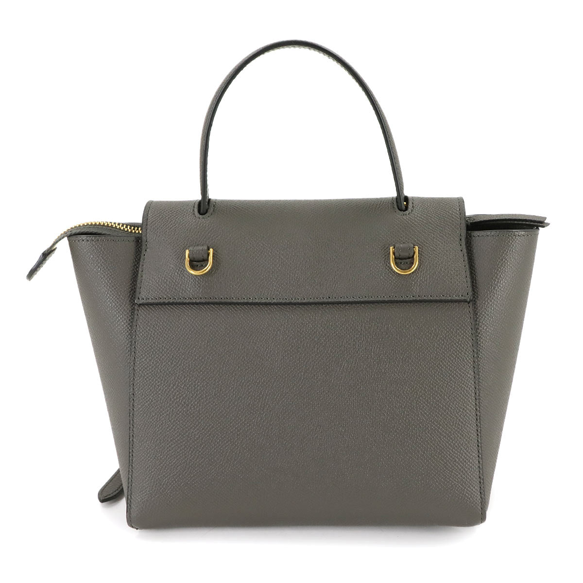 Belt Bag Nano 2way Hand Shoulder Bag Leather Gray 189003