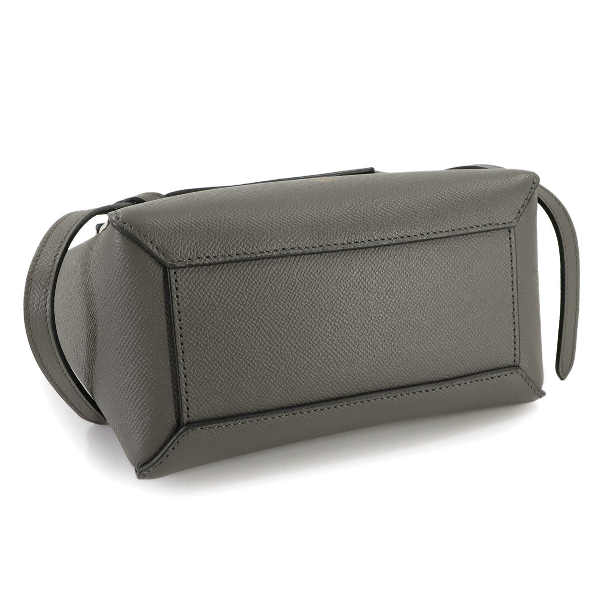 Belt Bag Nano 2way Hand Shoulder Bag Leather Gray 189003