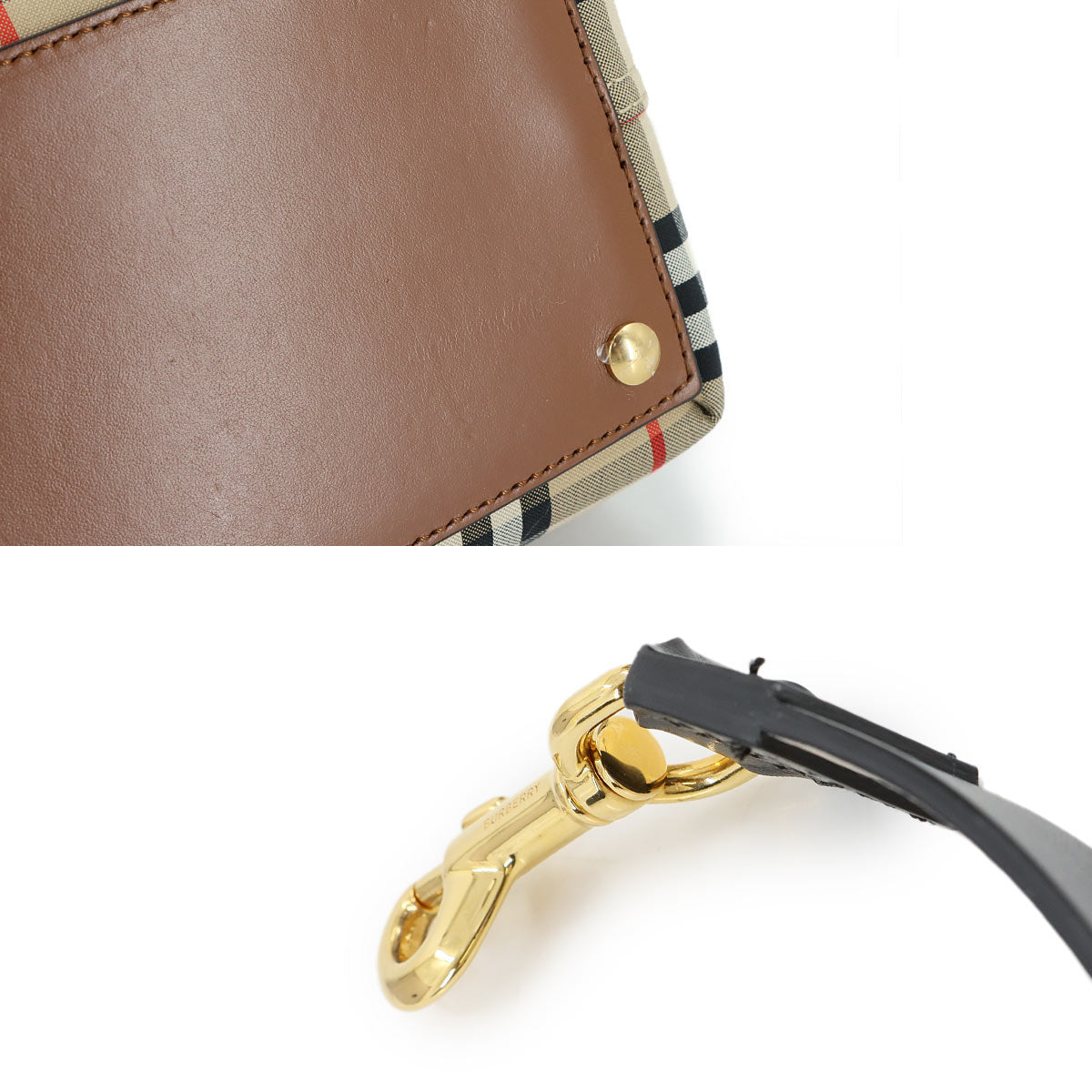 Plaid Baby Belt Bag Hand Shoulder Bag Canvas Leather 8021274