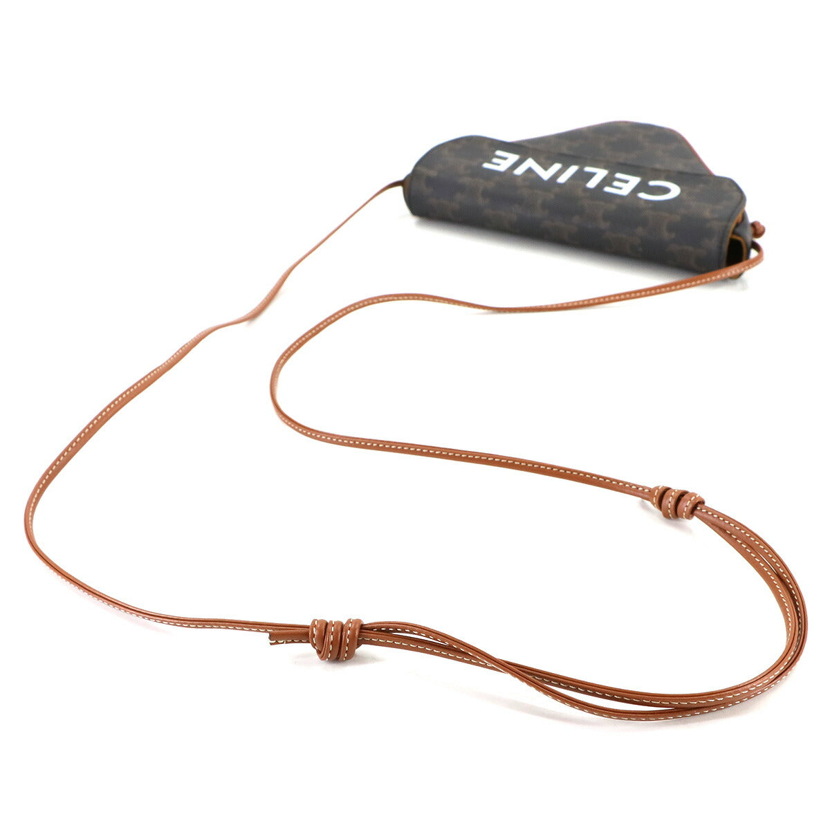 Triomphe Triangle Shoulder Bag PVC Leather 195902 Purse