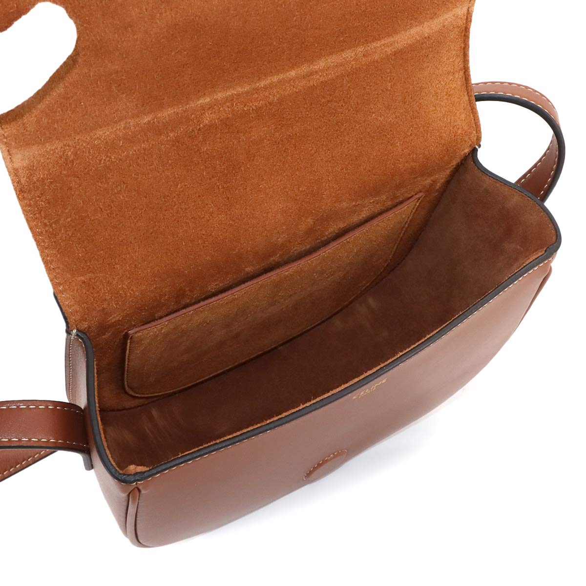 Folco Cuir Triomphe Bag Shoulder Leather Tan 198263DU3 Purse