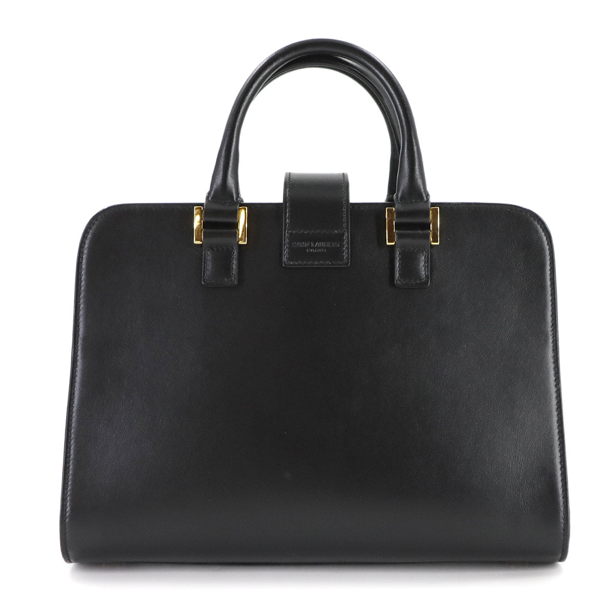 Baby Cabas Hand Shoulder Bag Leather Black 568853