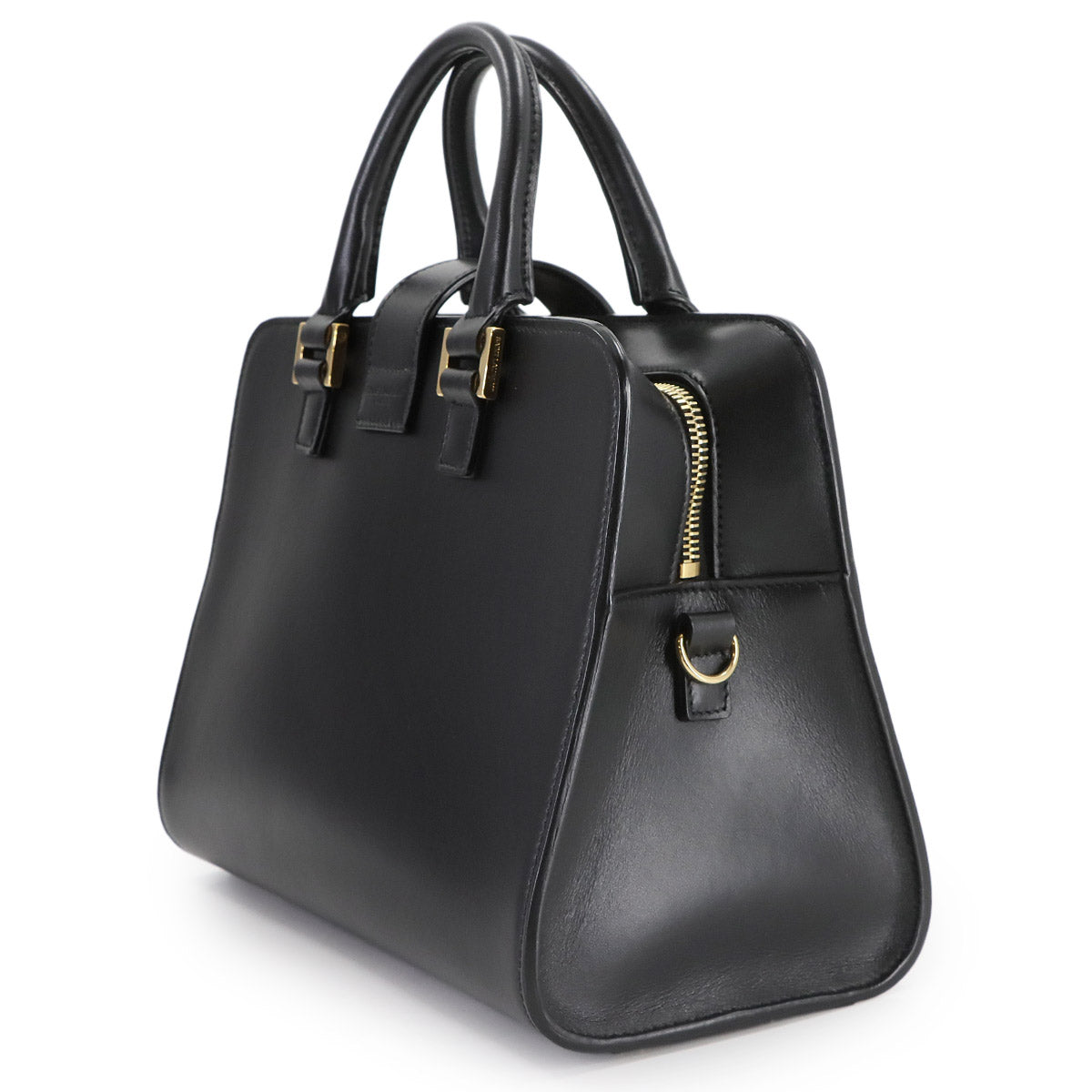 Baby Cabas Hand Shoulder Bag Leather Black 568853