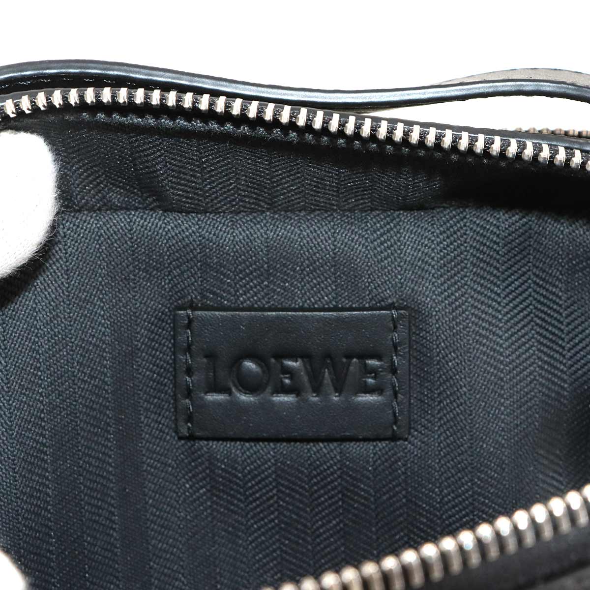 Mini crossbody camera Bag Hand Shoulder Bag Leather Black Anagram