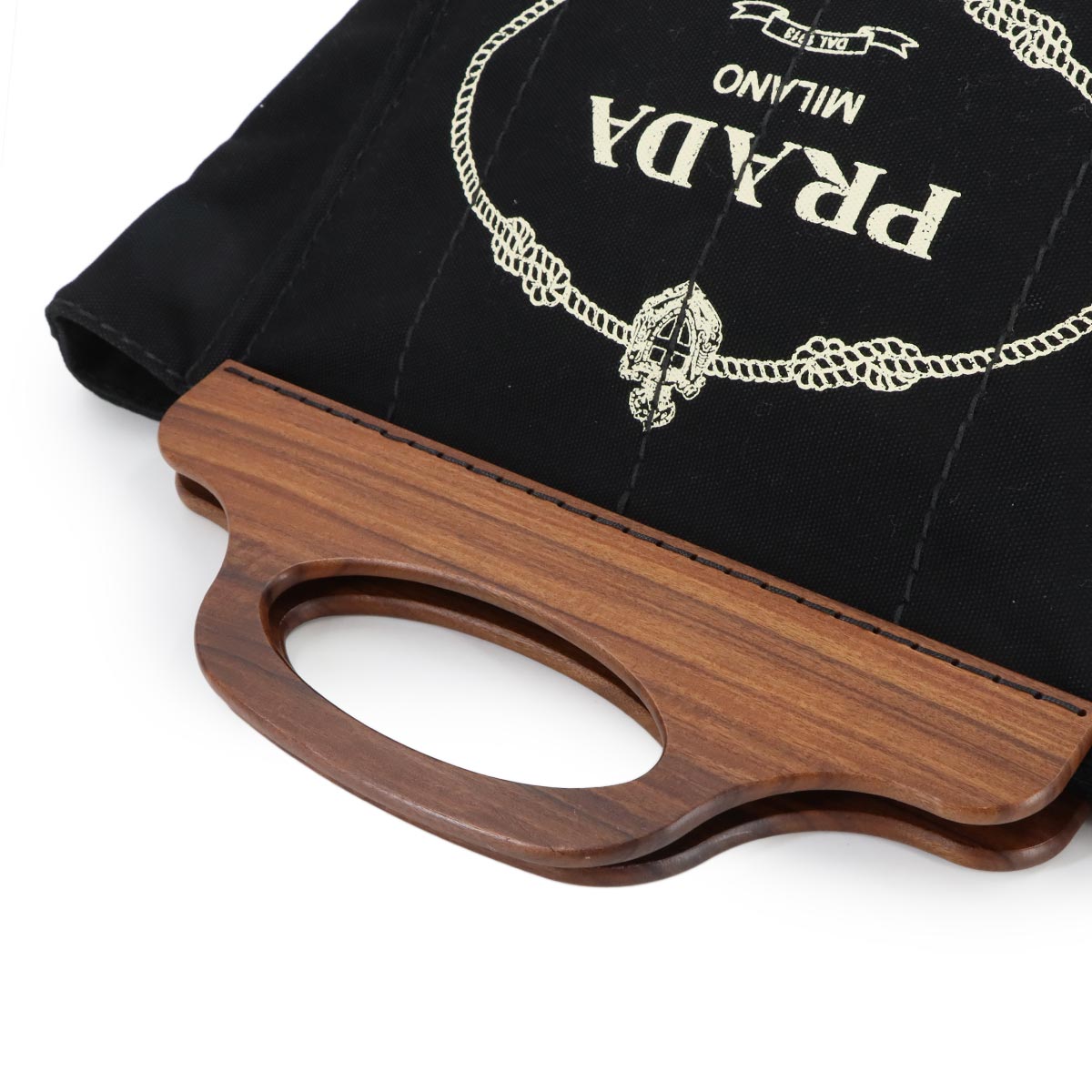 Canapa 2way Hand Shoulder Bag Canvas Nero 1BG350 Black Purse