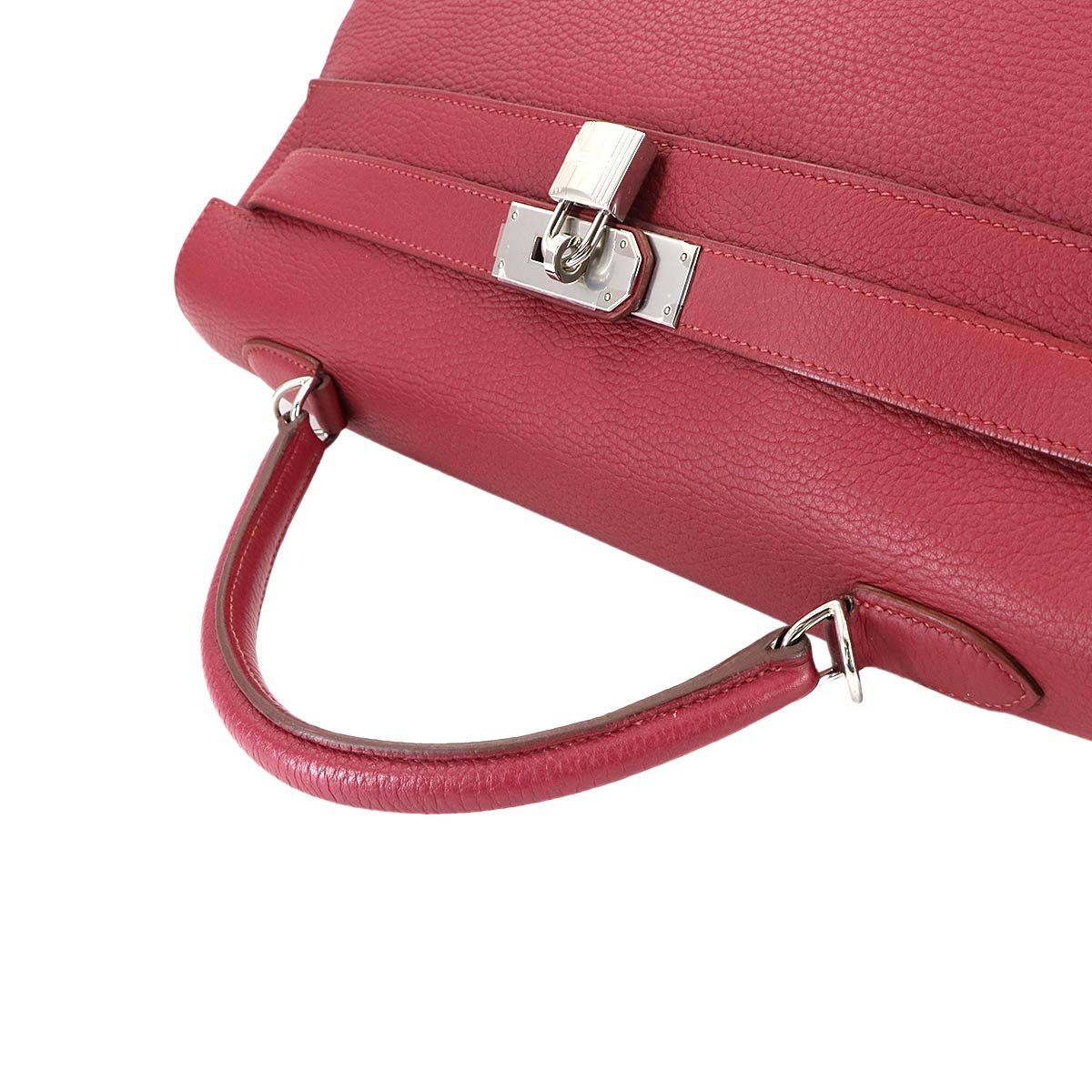 Kelly 40 Taurillon Clemence Ruby Hand Shoulder Bag Purse