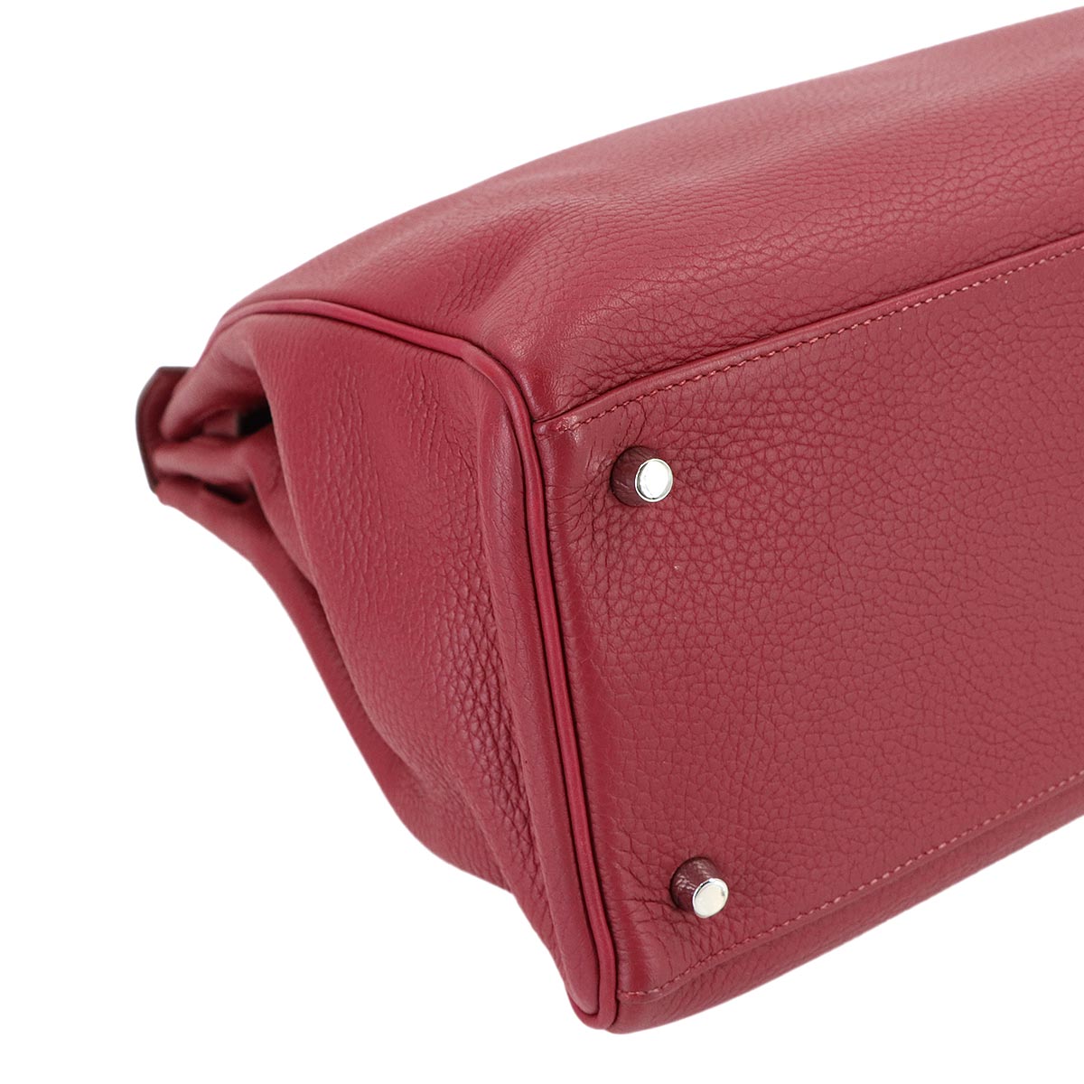 Kelly 40 Taurillon Clemence Ruby Hand Shoulder Bag Purse